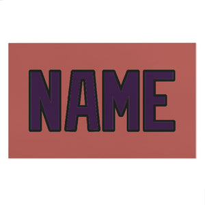 Custom Copper Rose Purple Beach Towel