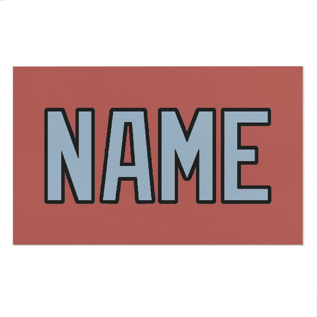 Custom Copper Rose Light Blue Beach Towel