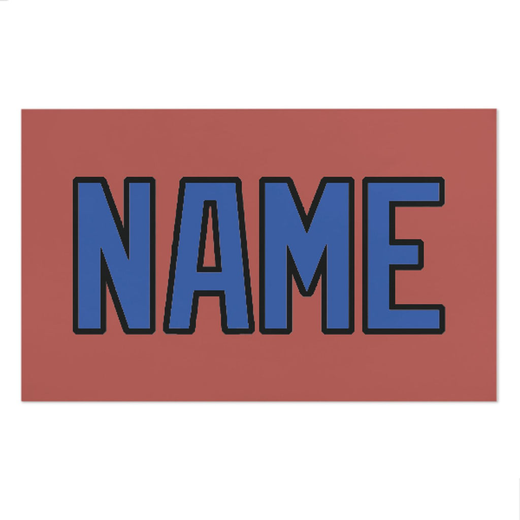 Custom Copper Rose Sky Blue Beach Towel