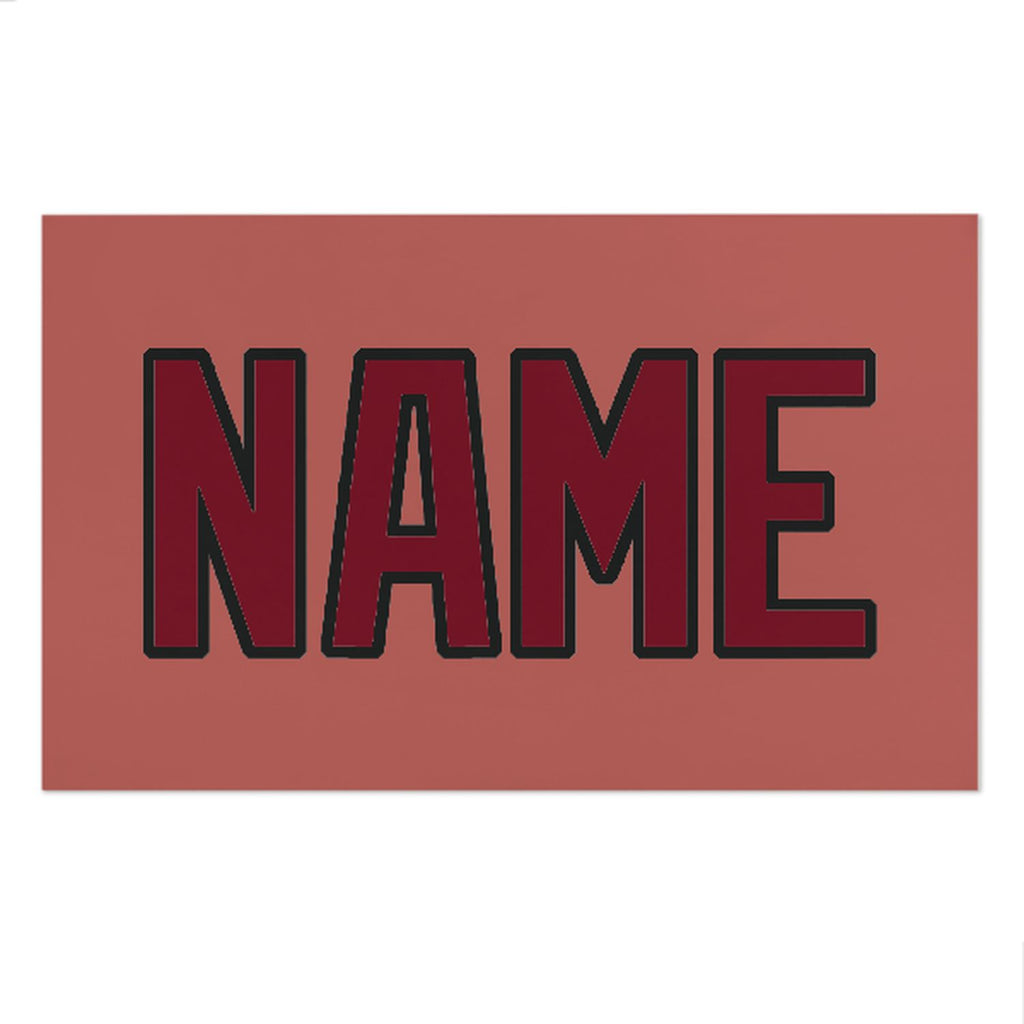 Custom Copper Rose Crimson Red Beach Towel