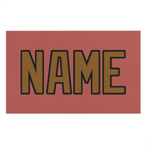 Custom Copper Rose Khaki Beach Towel