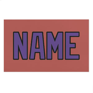 Custom Copper Rose Light Purple Beach Towel