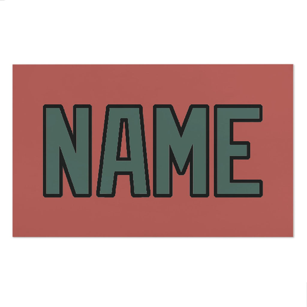 Custom Copper Rose Blue Green Beach Towel