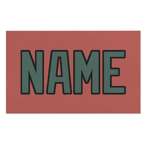 Custom Copper Rose Blue Green Beach Towel