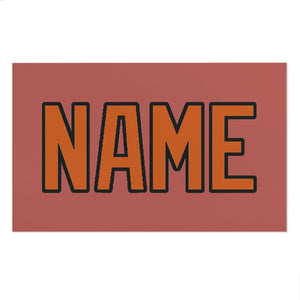 Custom Copper Rose Orange Beach Towel