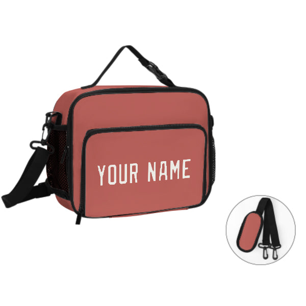 Custom Copper Rose White Lunch Bag
