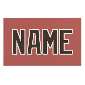 Custom Copper Rose Brown Beach Towel