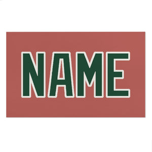 Custom Copper Rose Green Beach Towel