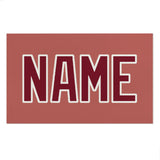 Custom Copper Rose Crimson Red Beach Towel