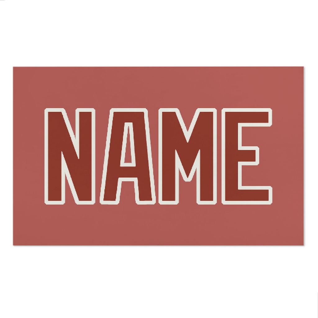 Custom Copper Rose Coral Red Beach Towel