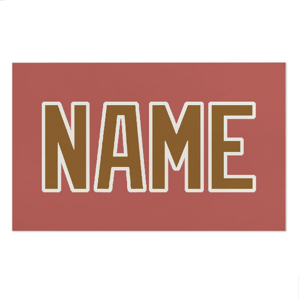 Custom Copper Rose Khaki Beach Towel