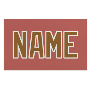 Custom Copper Rose Khaki Beach Towel