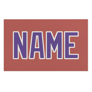 Custom Copper Rose Light Purple Beach Towel