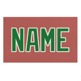 Custom Copper Rose Emerald Green Beach Towel