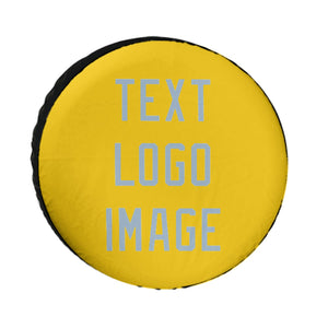 Custom Gold Light Blue Truck Tires