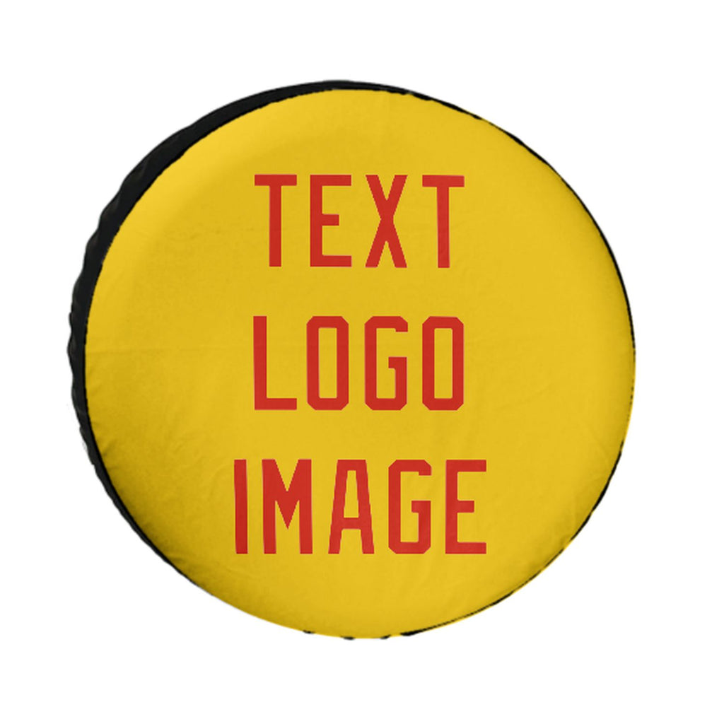 Custom Gold Orange Red Truck Tires