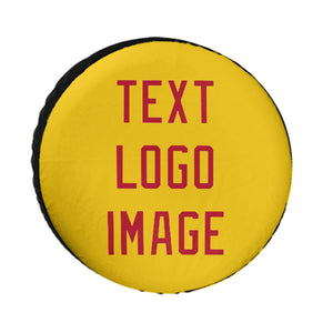 Custom Gold Red Truck Tires