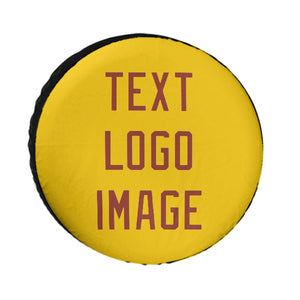 Custom Gold Coral Red Truck Tires