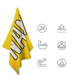 Custom Gold Cream Beach Towel