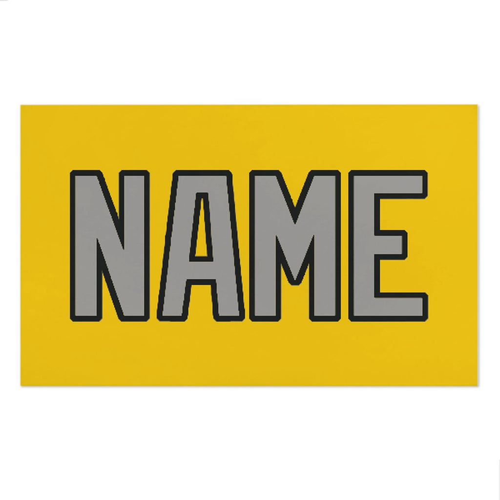 Custom Gold Gray Beach Towel