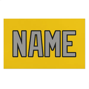 Custom Gold Gray Beach Towel