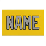 Custom Gold Gray Beach Towel