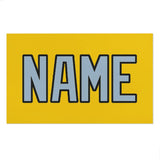 Custom Gold Light Blue Beach Towel