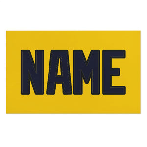 Custom Gold Navy Beach Towel