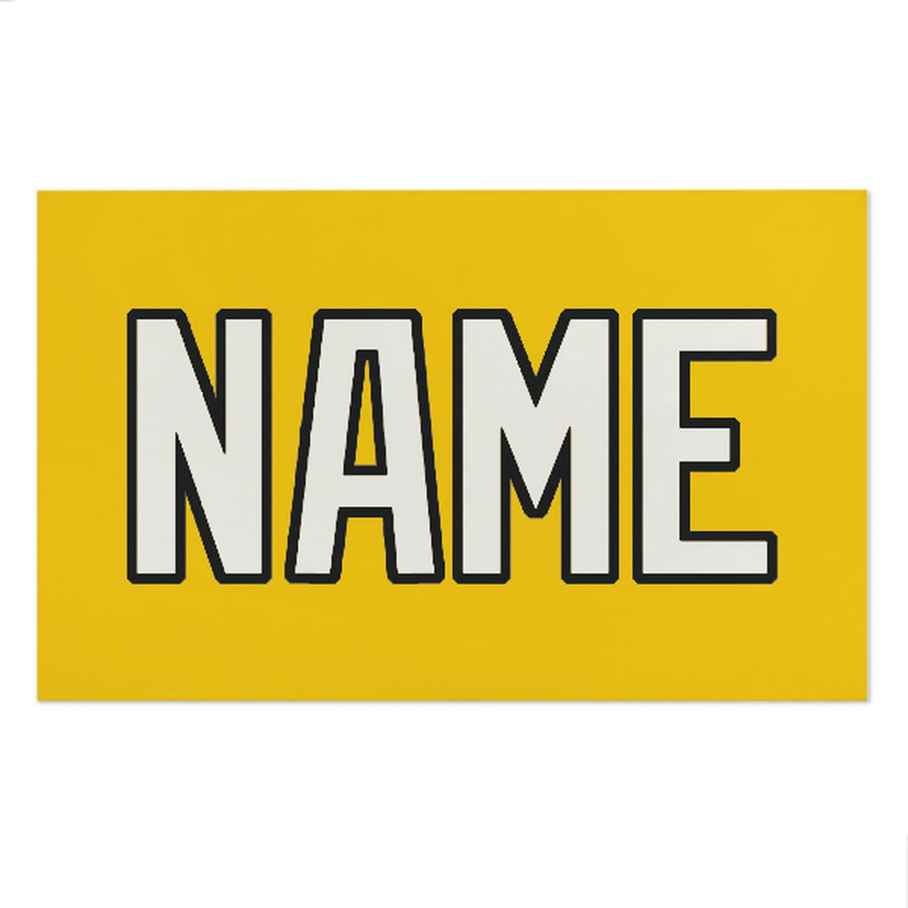 Custom Gold White Beach Towel