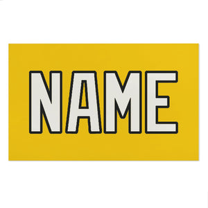 Custom Gold White Beach Towel