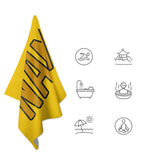 Custom Gold Yellow Beach Towel
