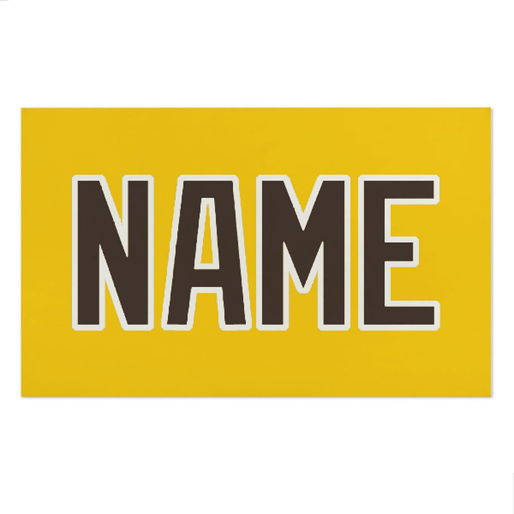 Custom Gold Brown Beach Towel