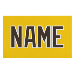 Custom Gold Brown Beach Towel