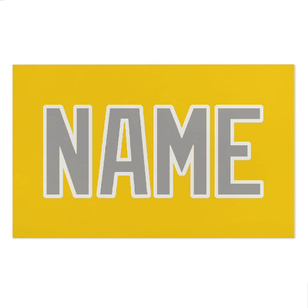 Custom Gold Gray Beach Towel