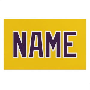 Custom Gold Purple Beach Towel