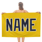 Custom Gold Navy Beach Towel