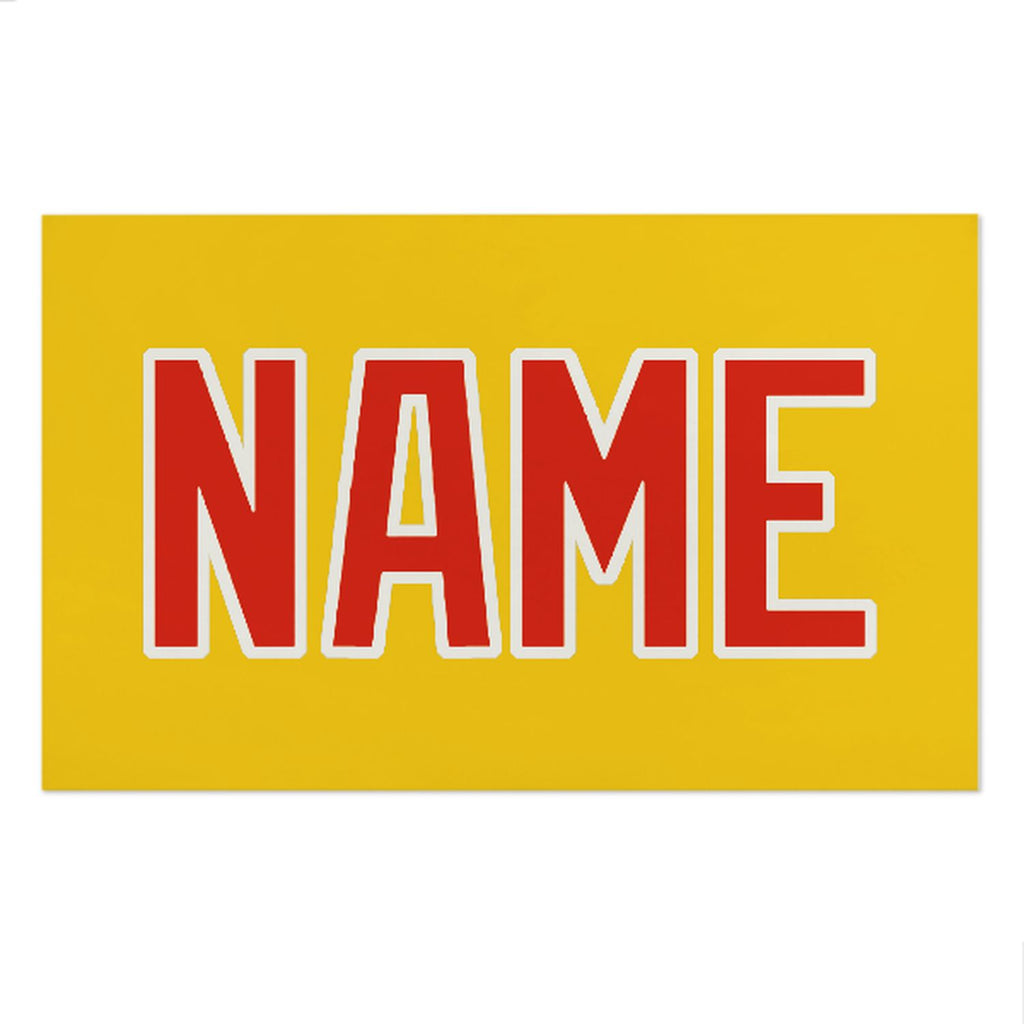 Custom Gold Orange Red Beach Towel