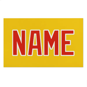 Custom Gold Orange Red Beach Towel