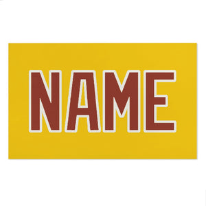 Custom Gold Coral Red Beach Towel