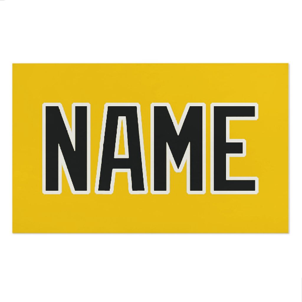 Custom Gold Black Beach Towel