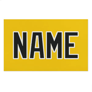 Custom Gold Black Beach Towel