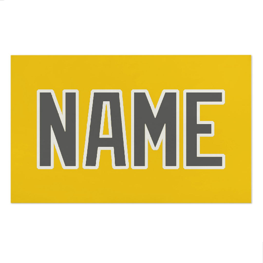 Custom Gold Dark Grey Beach Towel