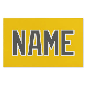 Custom Gold Dark Grey Beach Towel