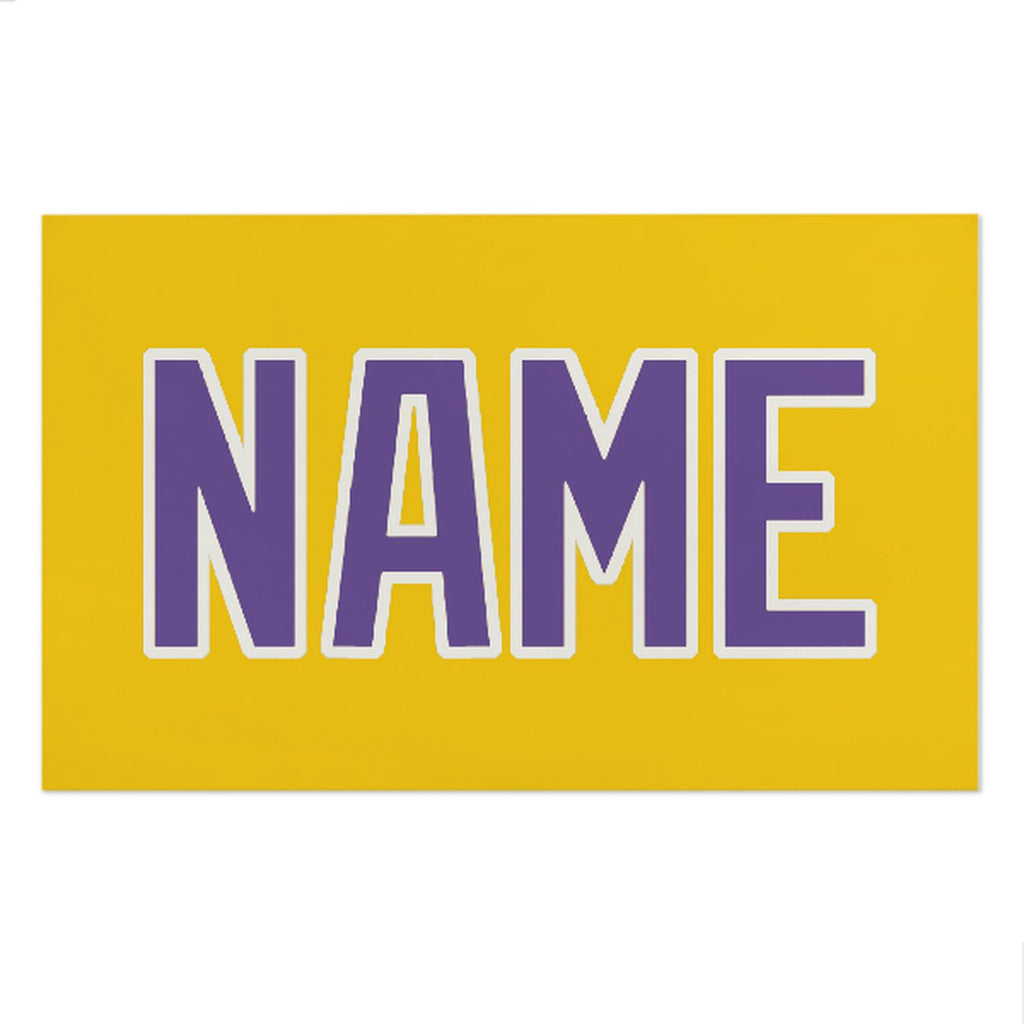 Custom Gold Light Purple Beach Towel