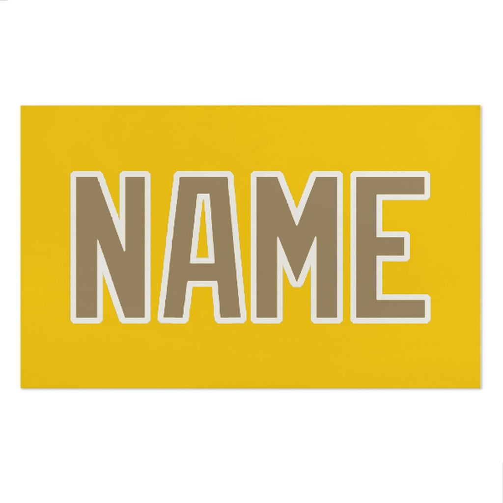 Custom Gold Light Khaki Beach Towel