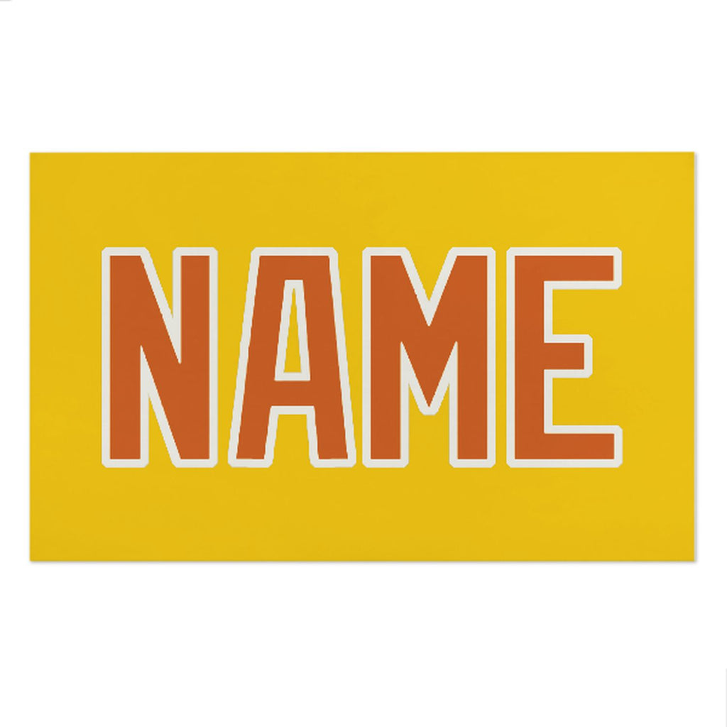 Custom Gold Orange Beach Towel