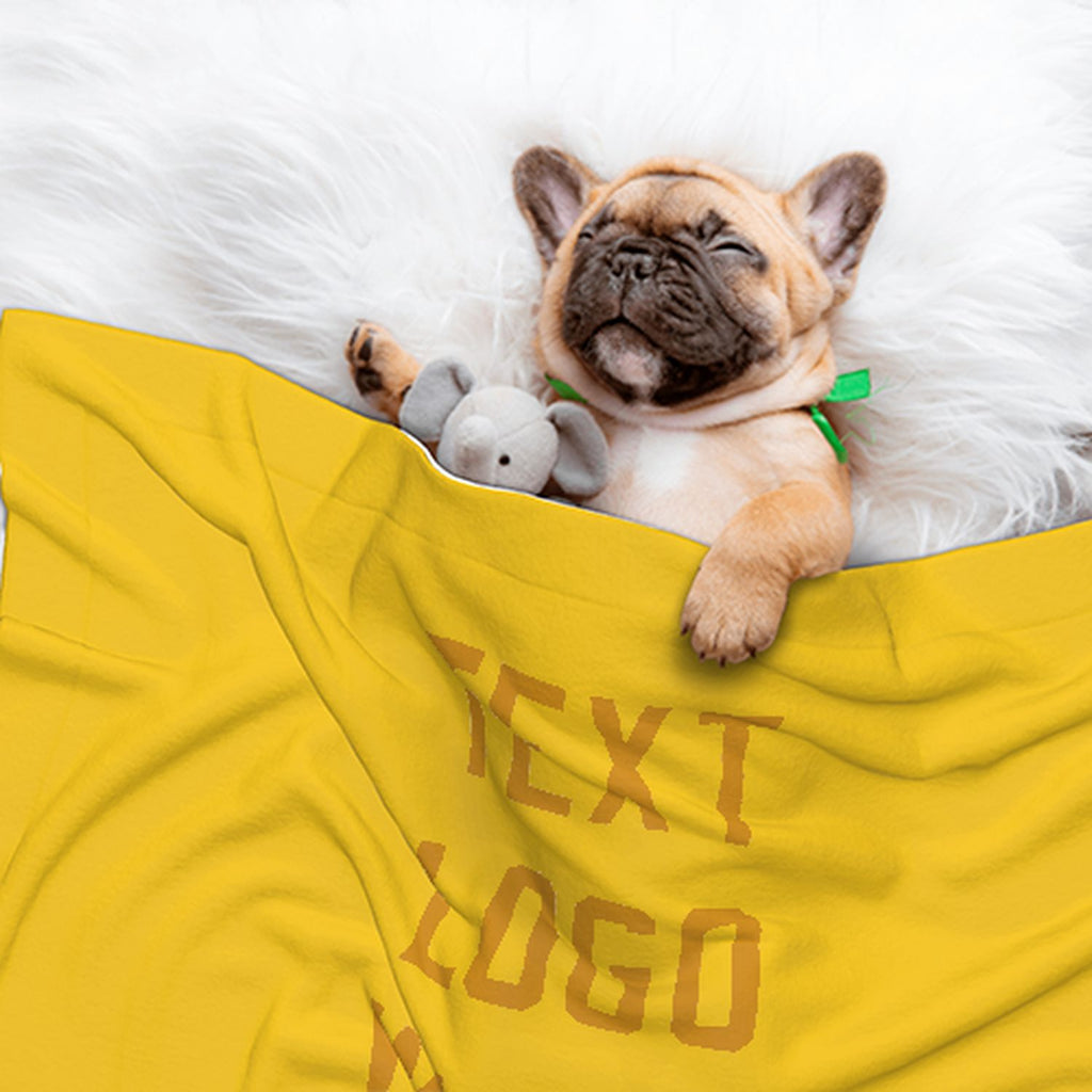 Custom Gold Yellow Pet Blanket