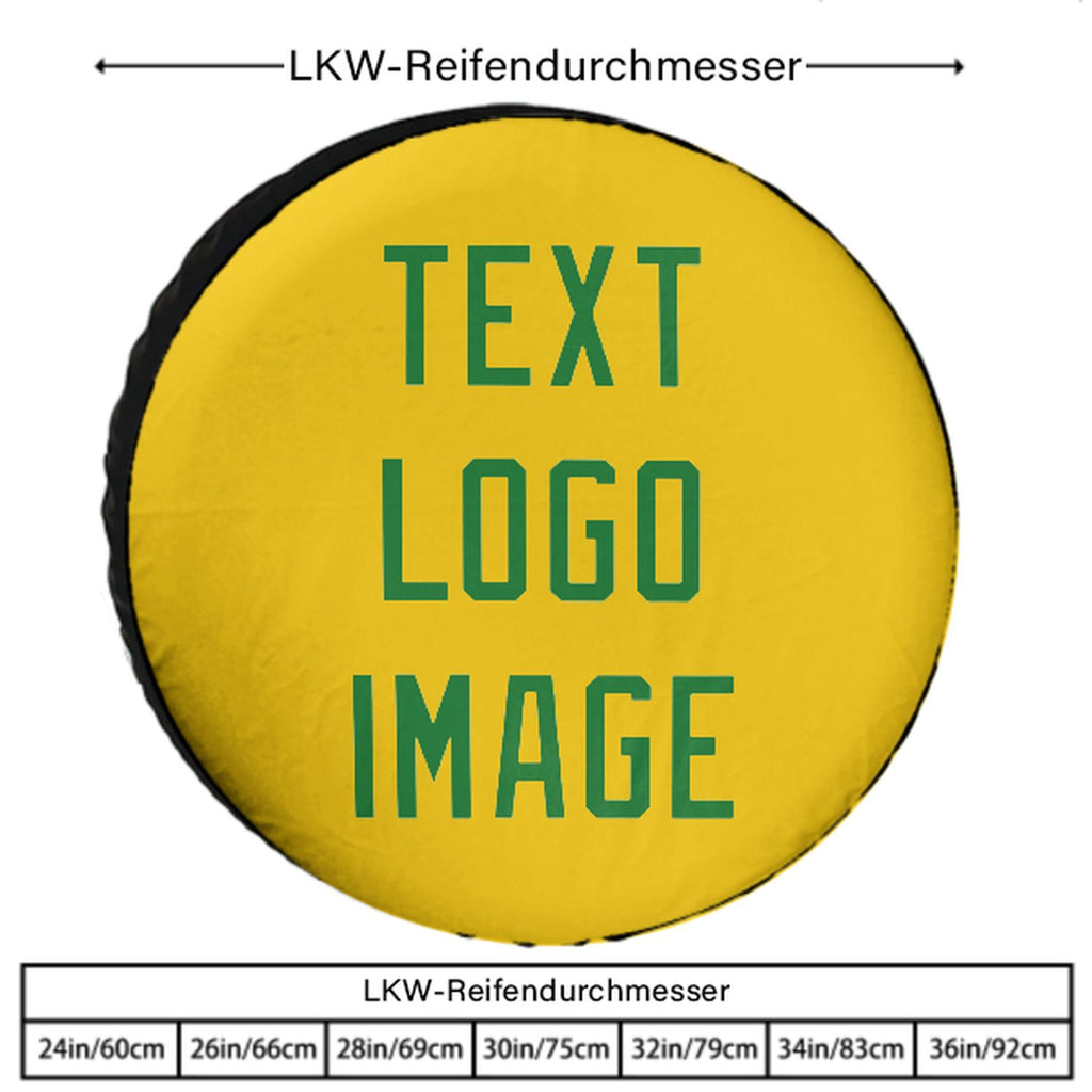 Custom Gold Emerald Green Truck Tires