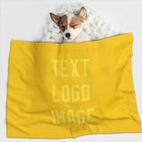Custom Gold Light Yellow Pet Blanket