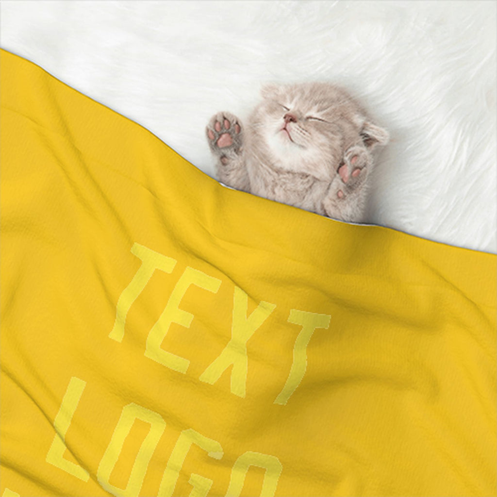 Custom Gold Light Yellow Pet Blanket